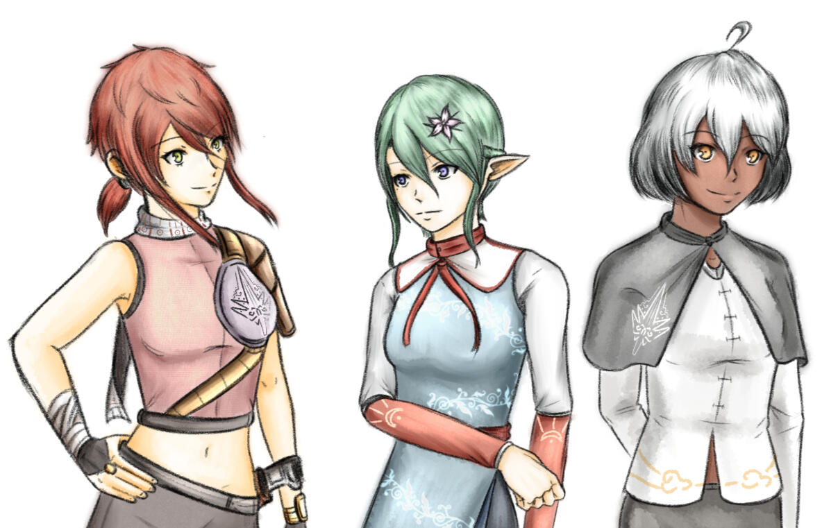 The Nian-Xi Chronicles: Prelude - Character Busts